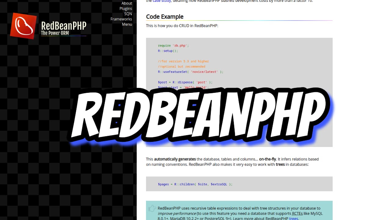 RedBeanPHP: ORM для PHP