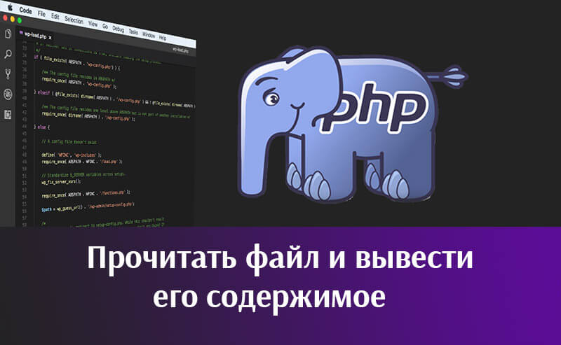 PHP: Прочитать файл и вывести его содержимое